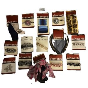 Vintage ELEMENTS Hair Accessories- Clips, Headbands, Hair Ties NEW IN PACKAGE